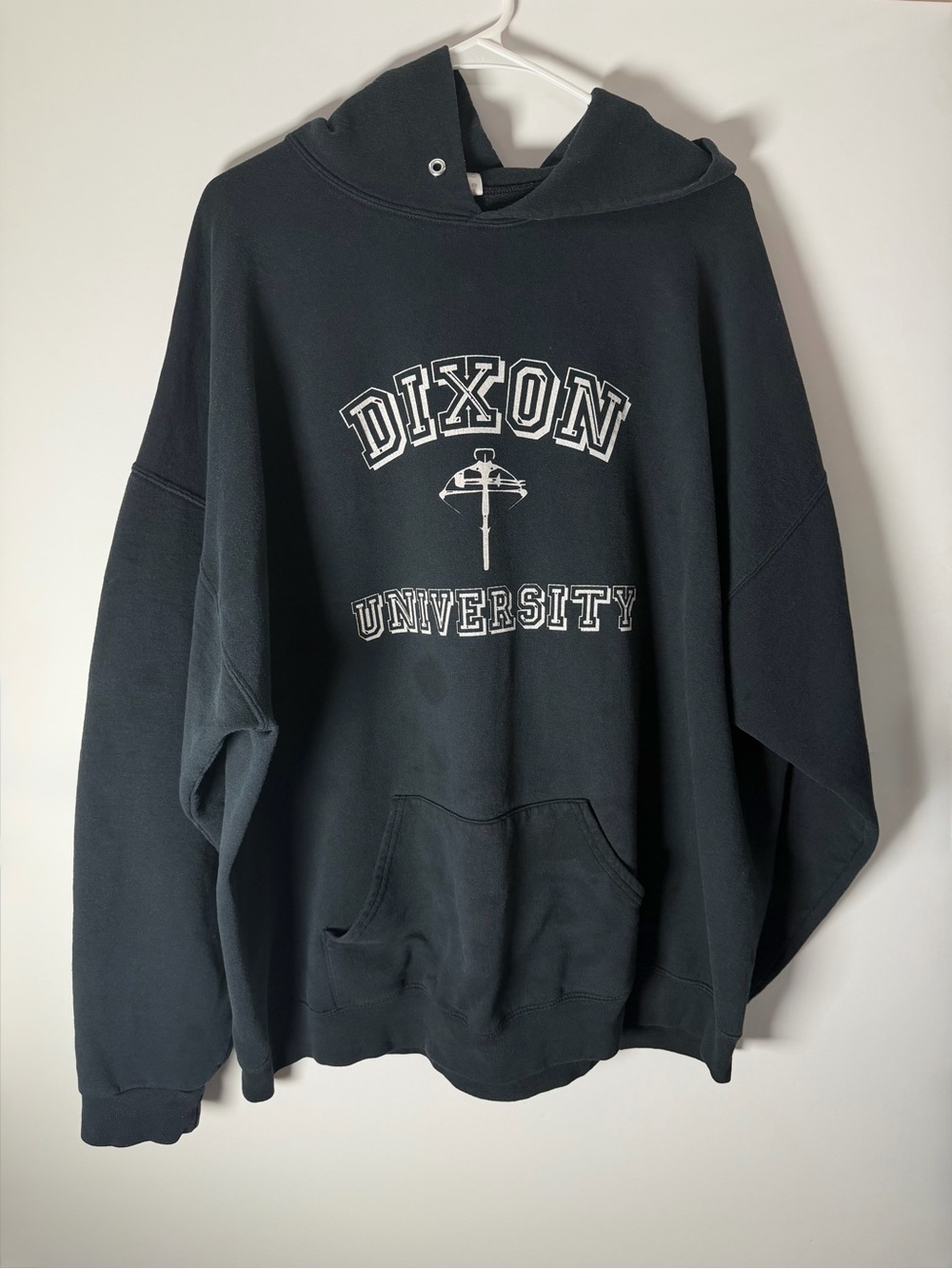 Dixon University Daryl Dixon Inspired Angel Wings NuBlend Y2K Jerzees Black Hood